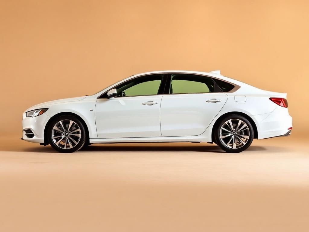 Sedan cars category — white executive sedan (placeholder image)